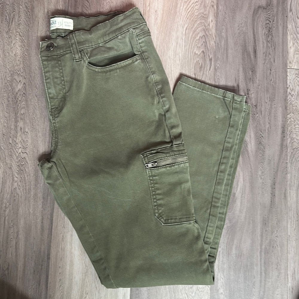 Mudd FLX Stretch Utility Skinny Jeans size 11